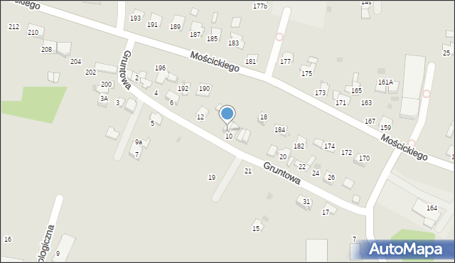 Tarnów, Gruntowa, 14, mapa Tarnów