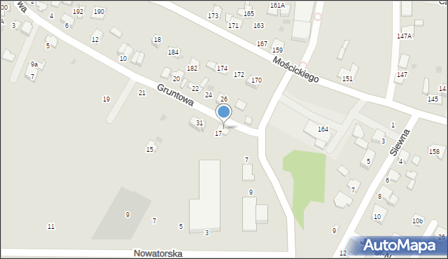 Tarnów, Gruntowa, 33, mapa Tarnów