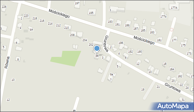 Tarnów, Gruntowa, 3A, mapa Tarnów