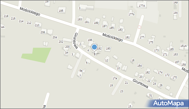 Tarnów, Gruntowa, 6, mapa Tarnów