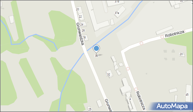 Tarnów, Grunwaldzka, 30, mapa Tarnów