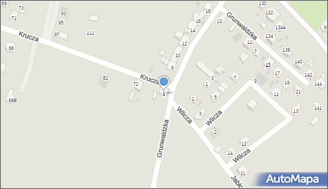 Tarnowskie Góry, Grunwaldzka, 4, mapa Tarnowskie Góry