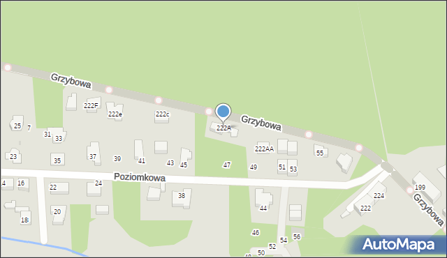 Tarnowskie Góry, Grzybowa, 222A, mapa Tarnowskie Góry