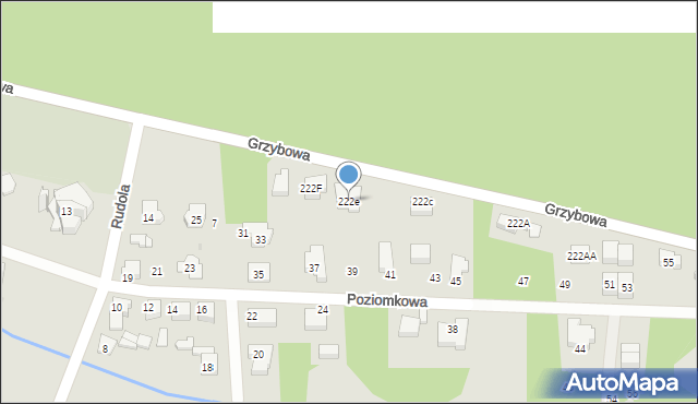 Tarnowskie Góry, Grzybowa, 222e, mapa Tarnowskie Góry