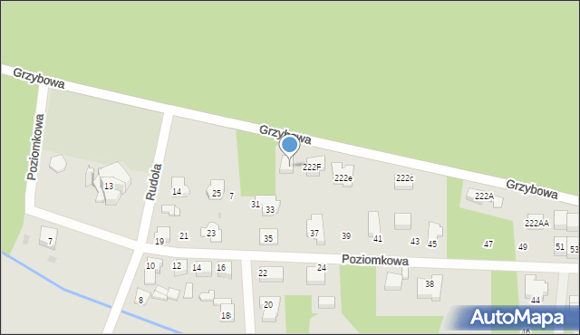 Tarnowskie Góry, Grzybowa, 222G, mapa Tarnowskie Góry