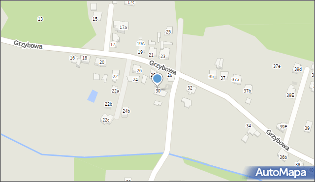 Tarnowskie Góry, Grzybowa, 30, mapa Tarnowskie Góry