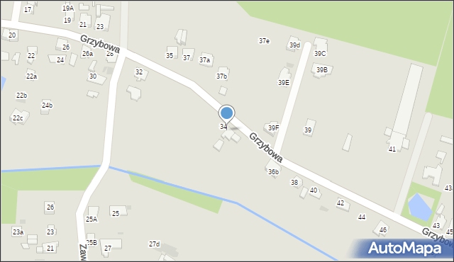 Tarnowskie Góry, Grzybowa, 36, mapa Tarnowskie Góry