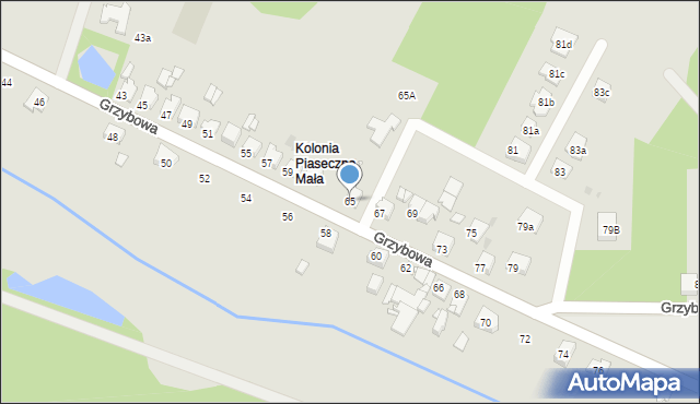 Tarnowskie Góry, Grzybowa, 65, mapa Tarnowskie Góry