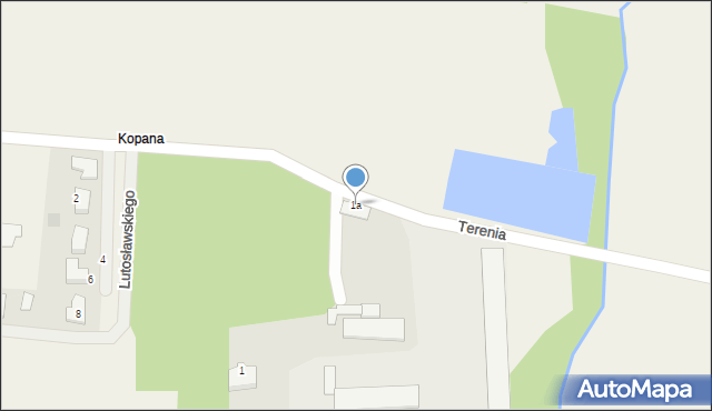 Terenia, Graniczna, 1a, mapa Terenia
