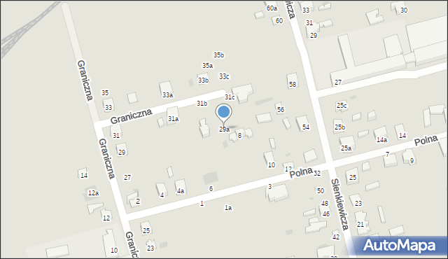Terespol, Graniczna, 29a, mapa Terespol