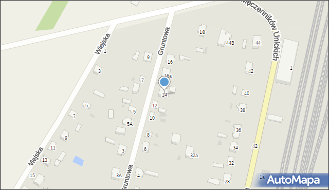 Terespol, Gruntowa, 14, mapa Terespol