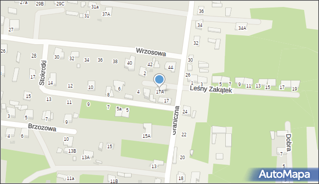 Tłuszcz, Graniczna, 17A, mapa Tłuszcz