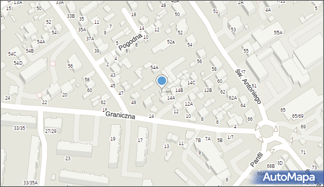 Tomaszów Mazowiecki, Graniczna, 16A, mapa Tomaszów Mazowiecki