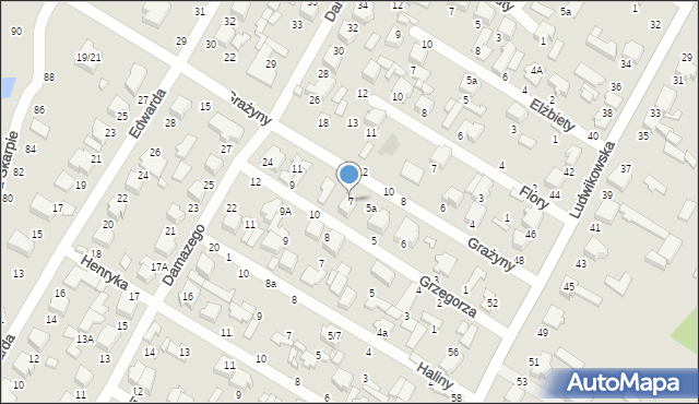 Tomaszów Mazowiecki, Grażyny, 7, mapa Tomaszów Mazowiecki