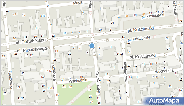 Tomaszów Mazowiecki, Grunwaldzka, 10/12, mapa Tomaszów Mazowiecki