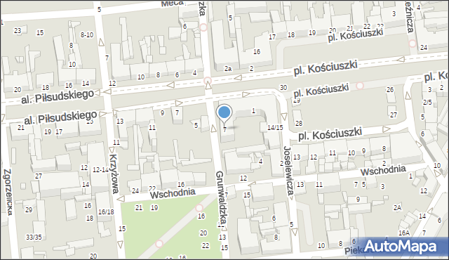 Tomaszów Mazowiecki, Grunwaldzka, 7, mapa Tomaszów Mazowiecki