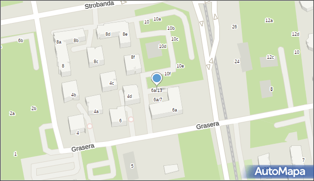 Toruń, Grasera Konrada, 6a/13, mapa Torunia