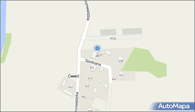 Tryńcza, Grunwaldzka, 401, mapa Tryńcza