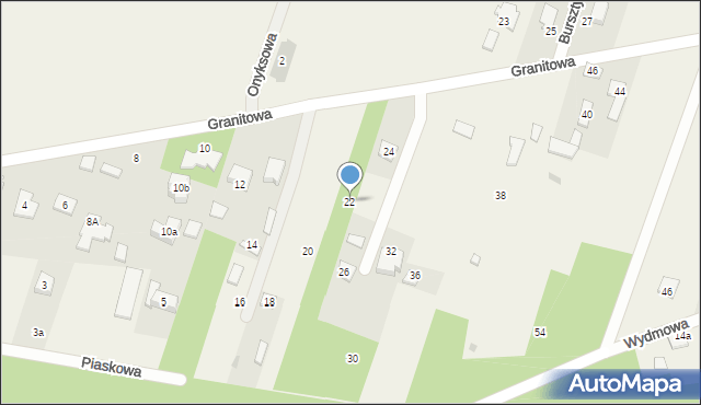 Trzciany, Granitowa, 22, mapa Trzciany