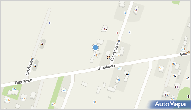 Trzciany, Granitowa, 23, mapa Trzciany