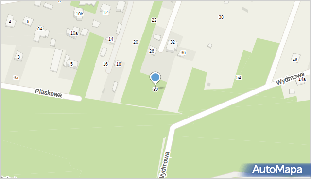 Trzciany, Granitowa, 30, mapa Trzciany