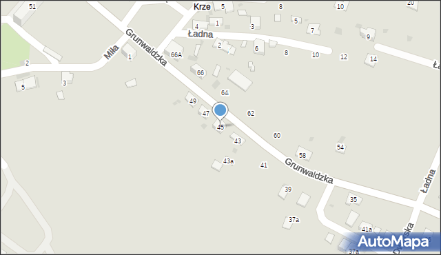 Trzebinia, Grunwaldzka, 45, mapa Trzebinia
