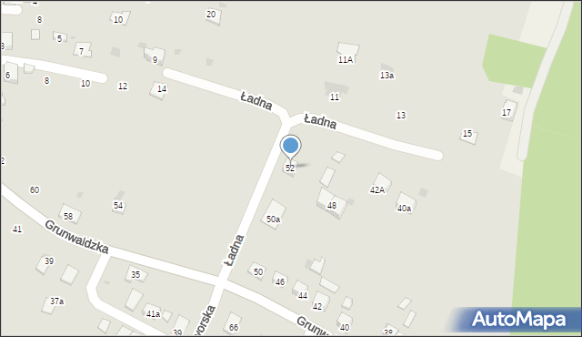 Trzebinia, Grunwaldzka, 52, mapa Trzebinia