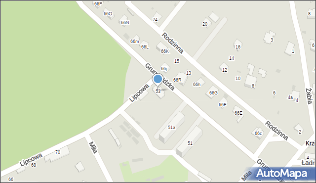 Trzebinia, Grunwaldzka, 53, mapa Trzebinia