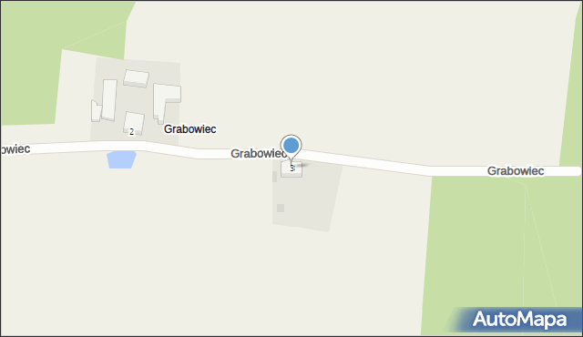 Trzebuchów, Grabowiec, 3, mapa Trzebuchów