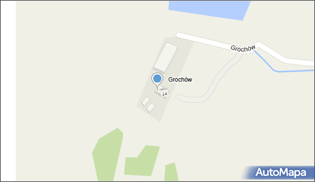 Trzygłów, Grochów, 1B, mapa Trzygłów