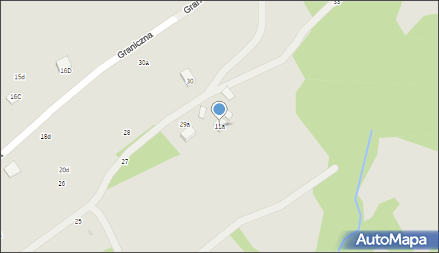 Tuchów, Graniczna, 11a, mapa Tuchów