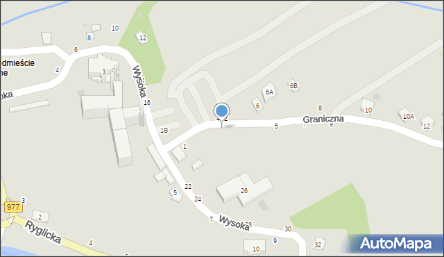 Tuchów, Graniczna, 3, mapa Tuchów