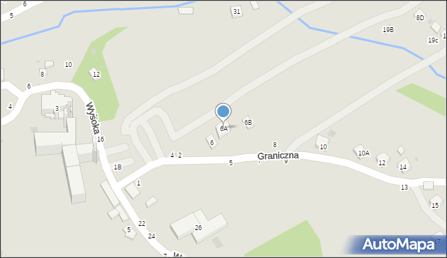 Tuchów, Graniczna, 6A, mapa Tuchów