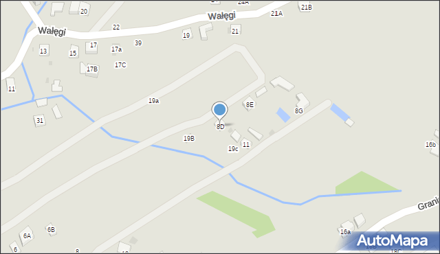 Tuchów, Graniczna, 8D, mapa Tuchów