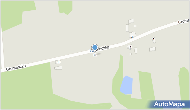 Tuliszków, Gromadzka, 11, mapa Tuliszków