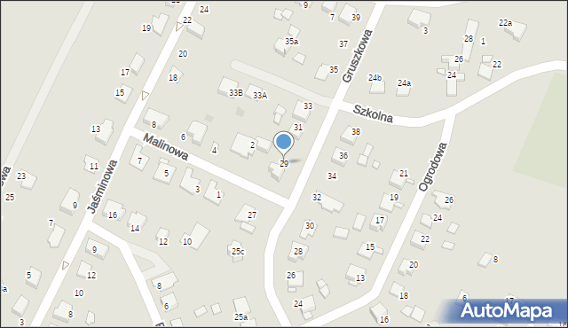 Tułowice, Gruszkowa, 29, mapa Tułowice