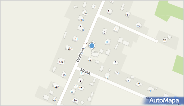 Tumlin-Węgle, Grodowa, 12a, mapa Tumlin-Węgle