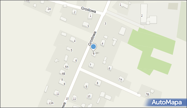 Tumlin-Węgle, Grodowa, 5, mapa Tumlin-Węgle