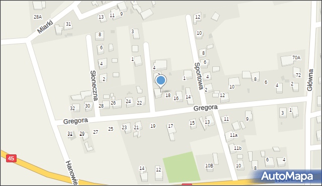 Tworków, Gregora Józefa, ks., 20, mapa Tworków