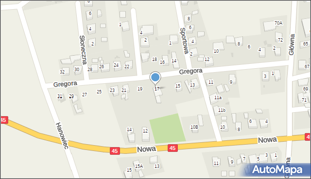 Tworków, Gregora Józefa, ks., 7, mapa Tworków