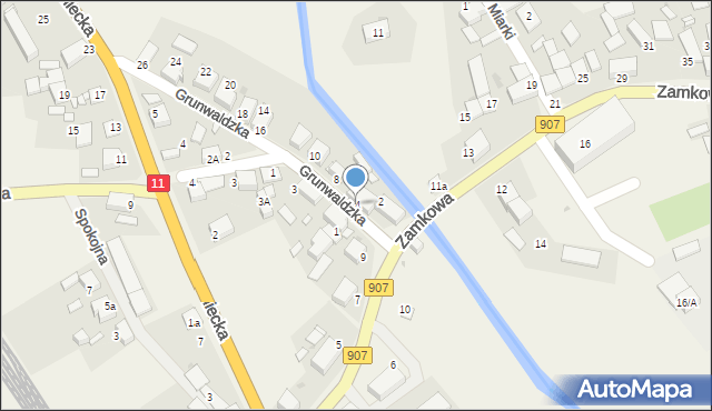 Tworóg, Grunwaldzka, 4, mapa Tworóg