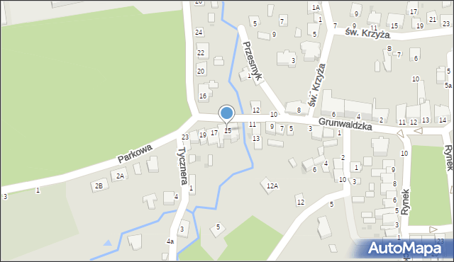 Tyczyn, Grunwaldzka, 15, mapa Tyczyn