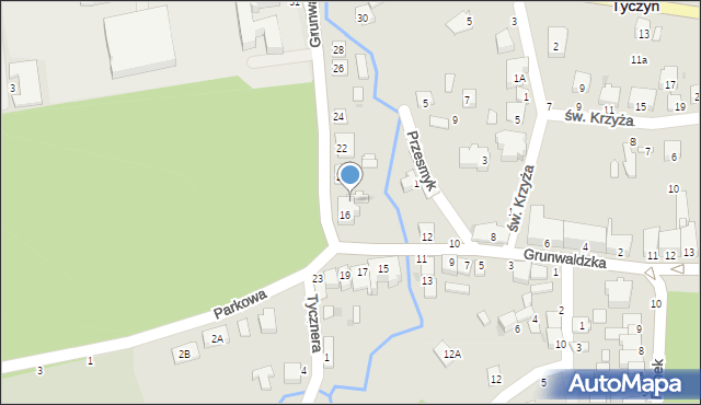 Tyczyn, Grunwaldzka, 18, mapa Tyczyn