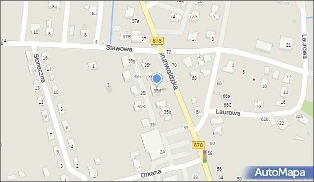 Tyczyn, Grunwaldzka, 35d, mapa Tyczyn