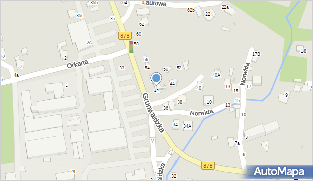 Tyczyn, Grunwaldzka, 42, mapa Tyczyn