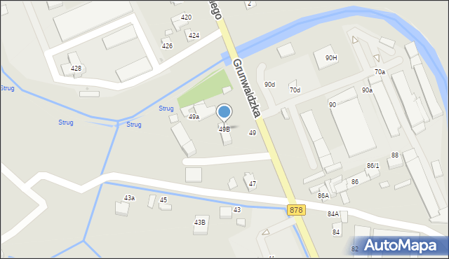 Tyczyn, Grunwaldzka, 49B, mapa Tyczyn