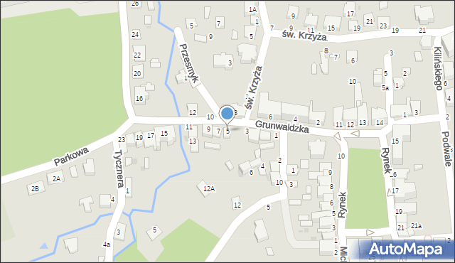 Tyczyn, Grunwaldzka, 5, mapa Tyczyn