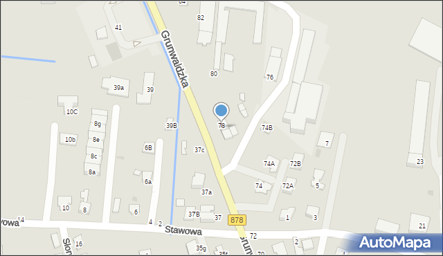 Tyczyn, Grunwaldzka, 78a, mapa Tyczyn