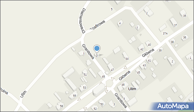 Ulim, Granitowa, 2, mapa Ulim