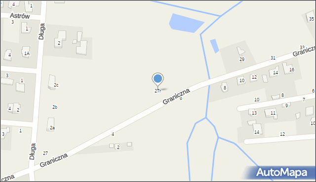 Ustanów, Graniczna, 27r, mapa Ustanów